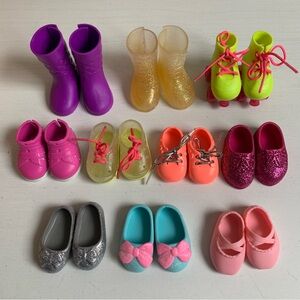 Glitter Girls Doll Footwear Boots Shoes Lot of 10 Pairs Battat